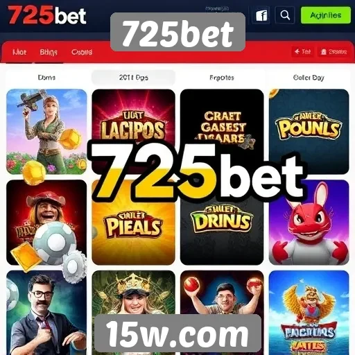 Opções de jogos disponíveis no 725bet