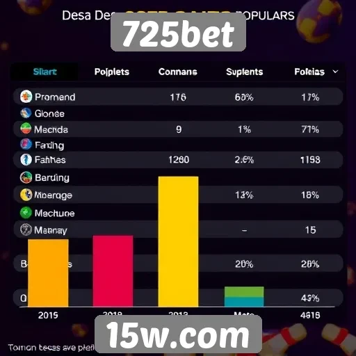 Estatísticas de jogos mais populares no 725bet