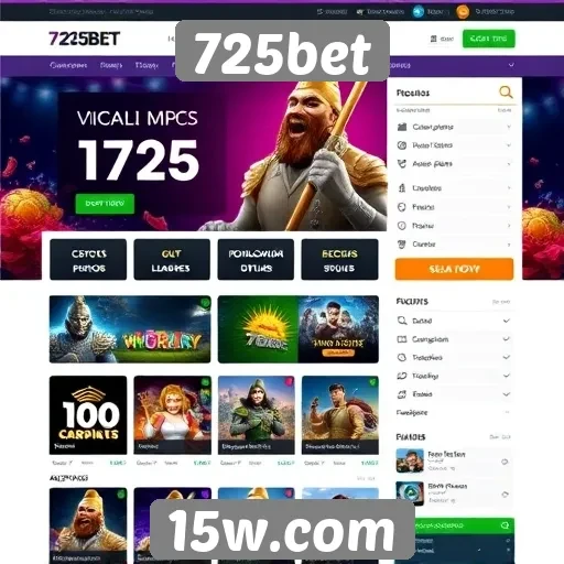 Facilidade de uso da interface do site 725bet